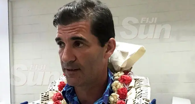 Fiji Airways Fijian 7s coach Gareth Baber at the Fiji National University, Nasinu campus on October 24, 2019. Photo: Simione Haravanua