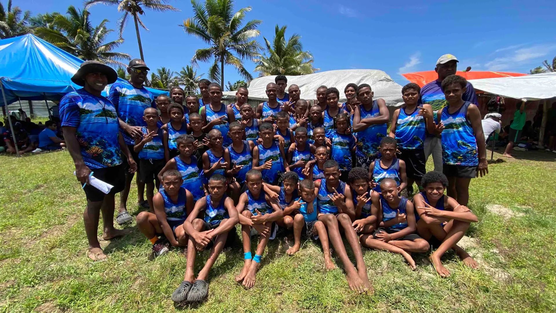 Beqa Yanuca Primary School athletes during the Serua District Athletics competition at Thomson Park, Navua, on October 29, 2026. 