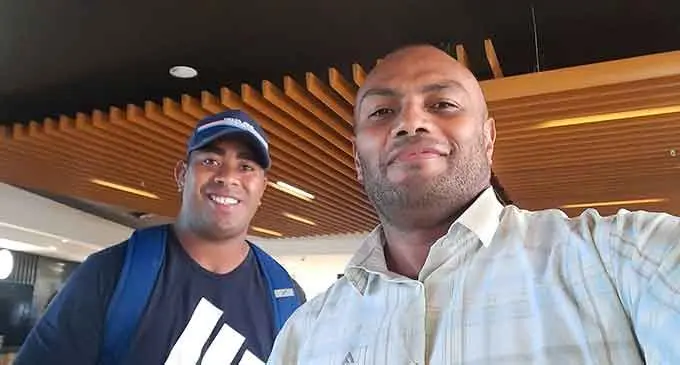 Jacks Nadi team will miss the service of duo Jolame Luvevou (left) and Ilisoni Galala (insert) in this week’s Skipper Cup final against Naitasiri. Photo: Nadi Police Rugby