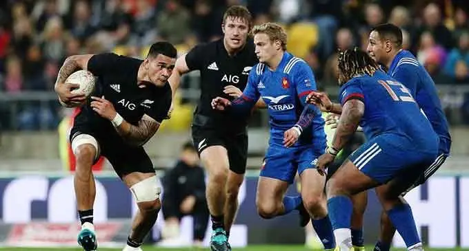 Former All Blacks forward Vaea Fifita (with ball) has been cleared to play for Tonga.
