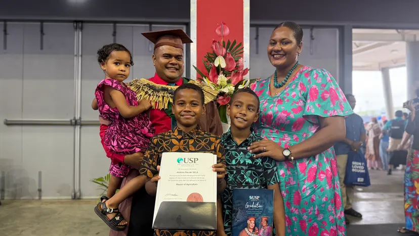 Sela’s master’s journey inspires three children