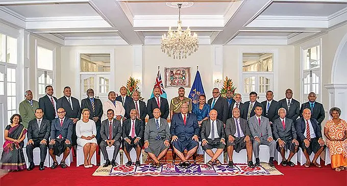 Members of the Coalition Government with the President Ratu Wiliame Katonivere after their Swearing-in ceremony on December 23, 2022. Photo: DEPTFO News
