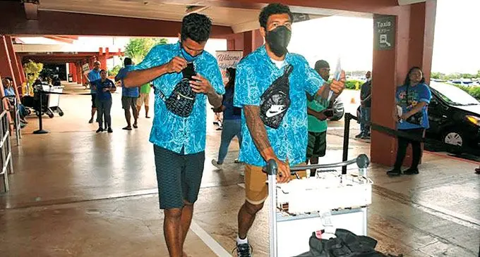 Team Fiji athletes at the Pacific Mini Games Village in Saipan on June 13, 2022. Photo: Mariana Variety News