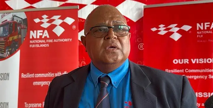 National Fire Authority (NFA) Chief Executive Officer, Puamau Sowane. Photo: Asenaca Ratu