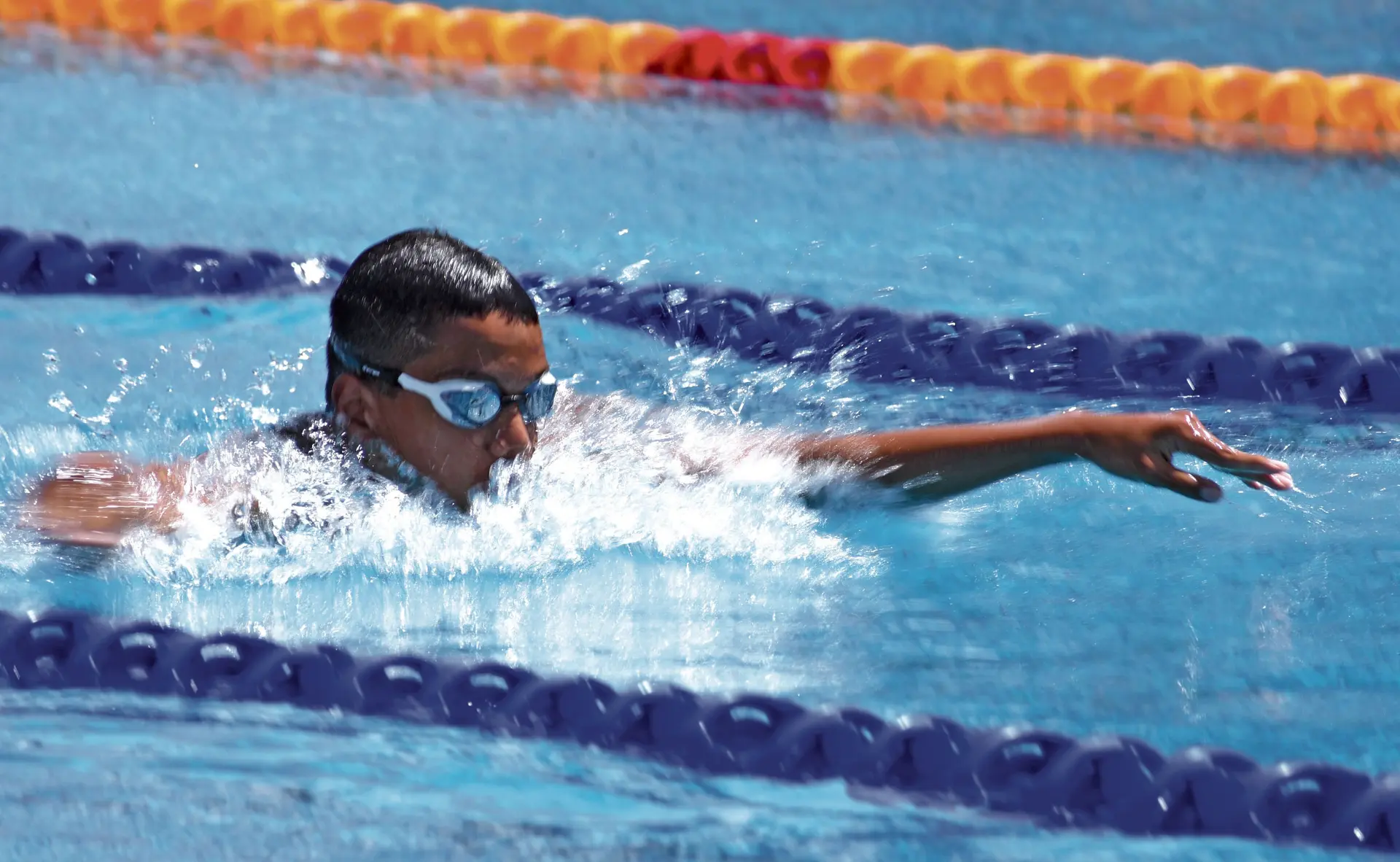 Hefu Erasito from the Orca Swim Club during the National Swimming Competition that was held at the Damodar Aquatic Centre on March 10, 2018.Photo: Simione Haravanua.