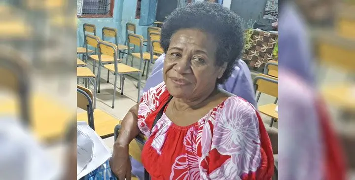 Mereseini Rika at the Tavua District hall. Photo: Mereleki Nai