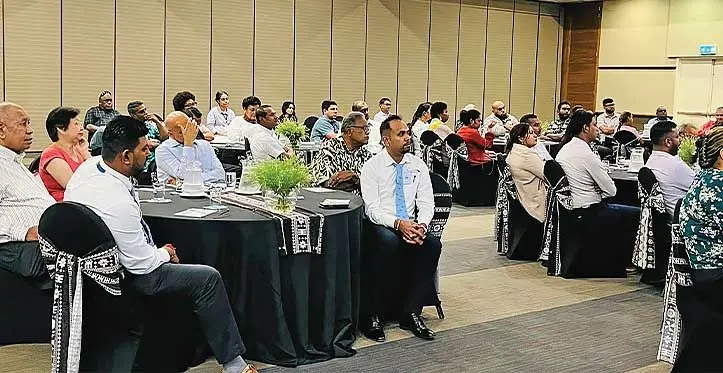 Members of the Fiji Institute of Chartered Accountants (FICA) attended a presentation during an ethics seminar in Suva on October 18, 2023.