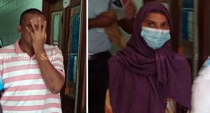 Mohammed Naushad and Nazreen Nisha Khan outside the High Court in Lautoka on  August 29, 2022. Photo: Nicolette Chambers