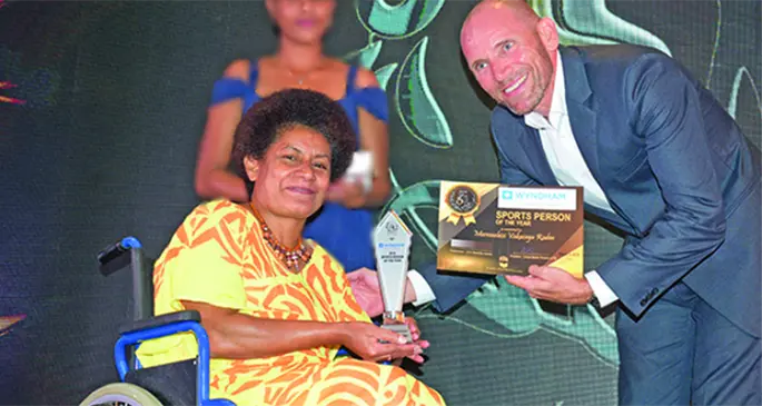Para-table tennis athlete Merewalesi Rodan was named 2019 Wyndham Destinations Sportsperson of the Year during the Disability Gala Awards night on March 10, 2019. Photo: File