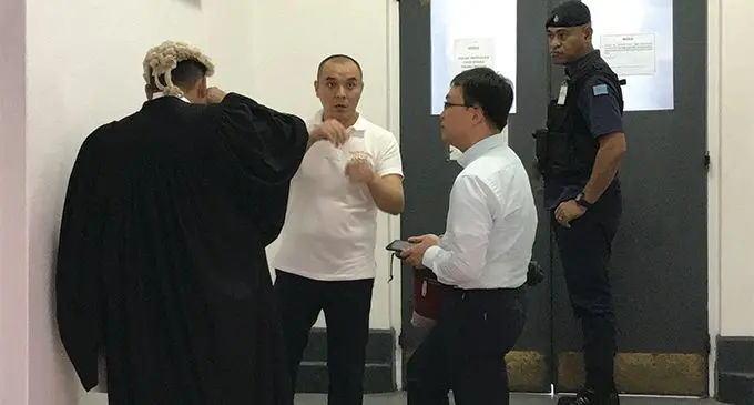 Yang Xian Jiong outside the High Court in Suva on March 15, 2019.