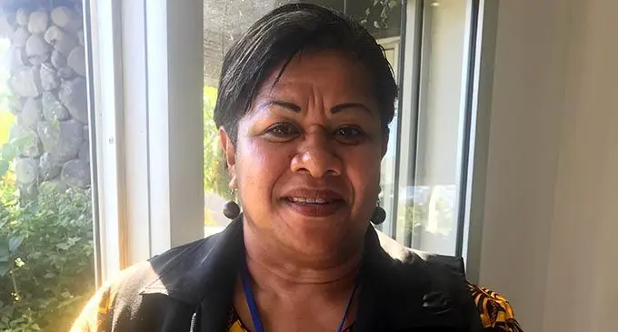 Acting Corporal Lagakali Uluiviti shared the findings at the UN Women’s Market for Change programme,  “Improving Safety in Markets” in Nadi yesterday. Photo: Waisea Nasokia 