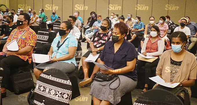 Tourism Fiji stakeholders during the COVID test training at the Grand Pacific Hotel Suva on November 8, 2021. Photo: Ronald Kumar.