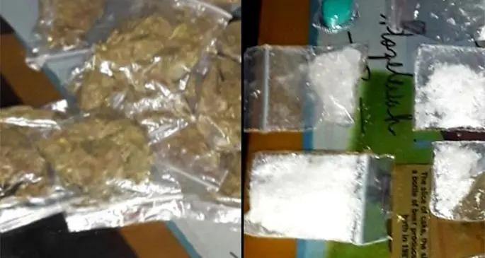 The methamphetamine and marijuana found on the Nadi couple. Photo: Fiji Police