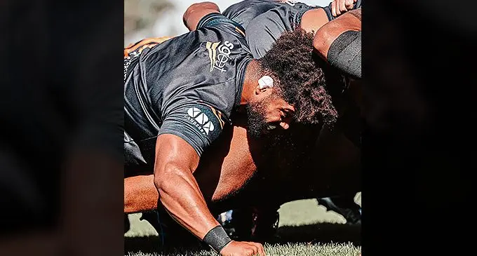 Brumbies and Austalian Wallabies flanker Rob Valetini during training for this weekend’s Shop N Save Super Rugby Pacific clash against the Waratahs. Photo: Brumbies.