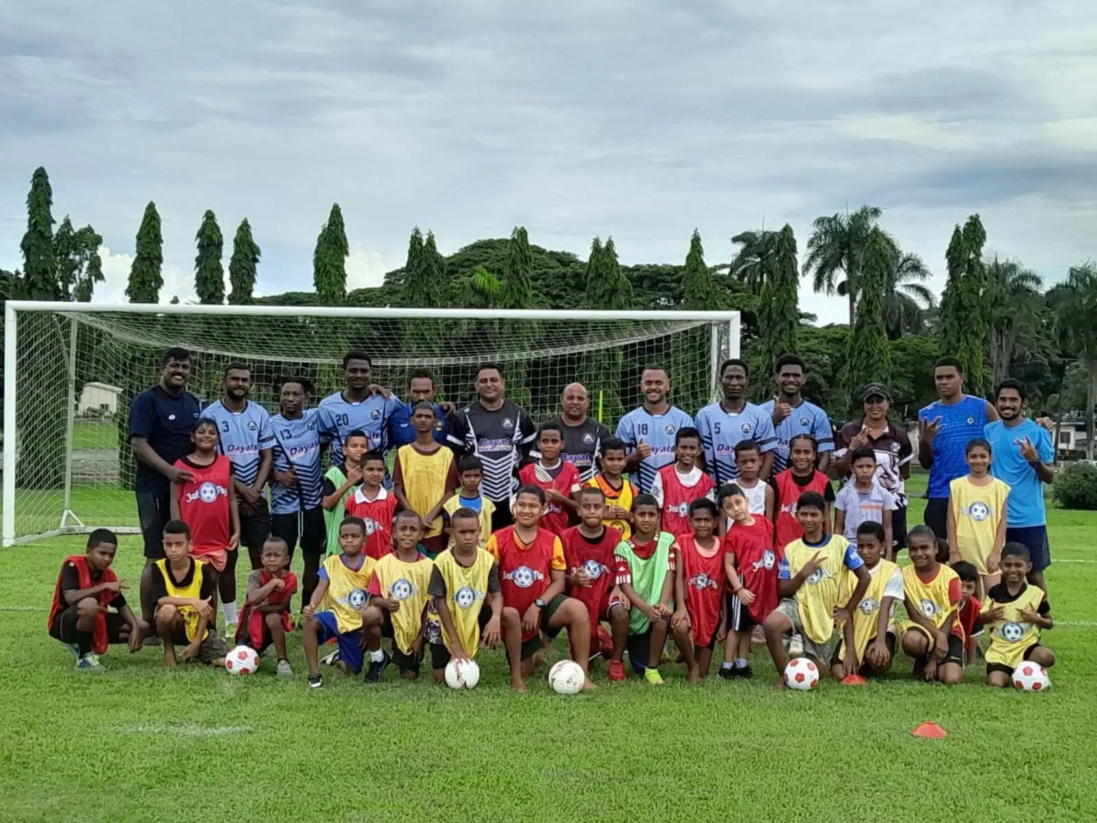 Players offer support to young footballers