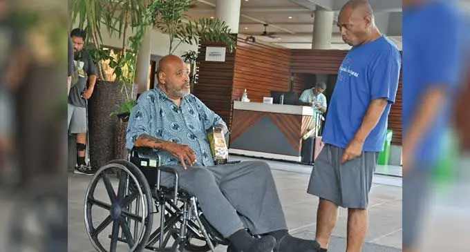 George Fiji Veikoso at the Sheraton Fiji Golf and Beach Resort. Photo: Waisea Nasokia