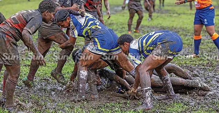 Under-18 Weet-Bix Raluve Trophy rugby action between Natabua High School and Naitasiri Secondary School on August 12, 2023, at the Suva Grammar School grounds. Naitasiri won 6-0. Photo: Sereana Salalo