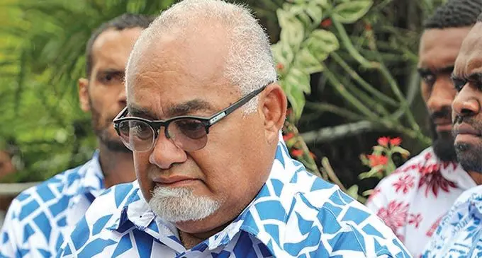 SODELPA president Ratu Epenisa Cakobau.  
