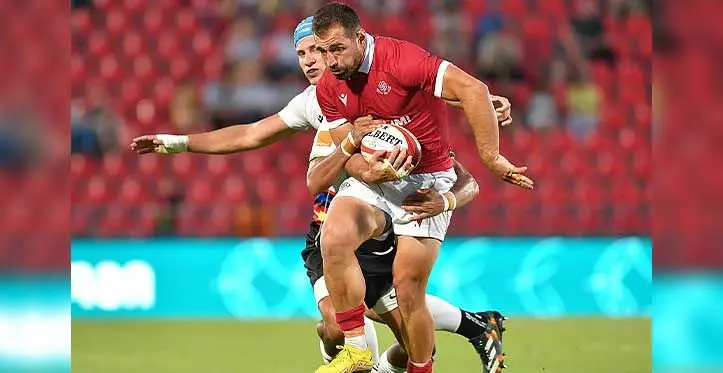 Georgian captain Merab Sharikadze. Source: Levan Verdzeuli/Getty Images