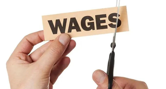 pay cut