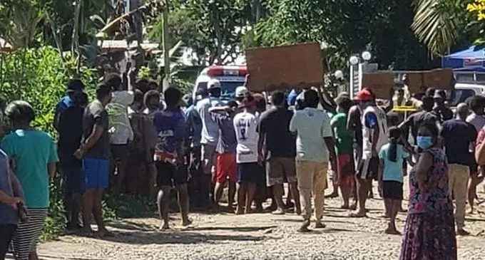 Nawaka protestors earlier today. 