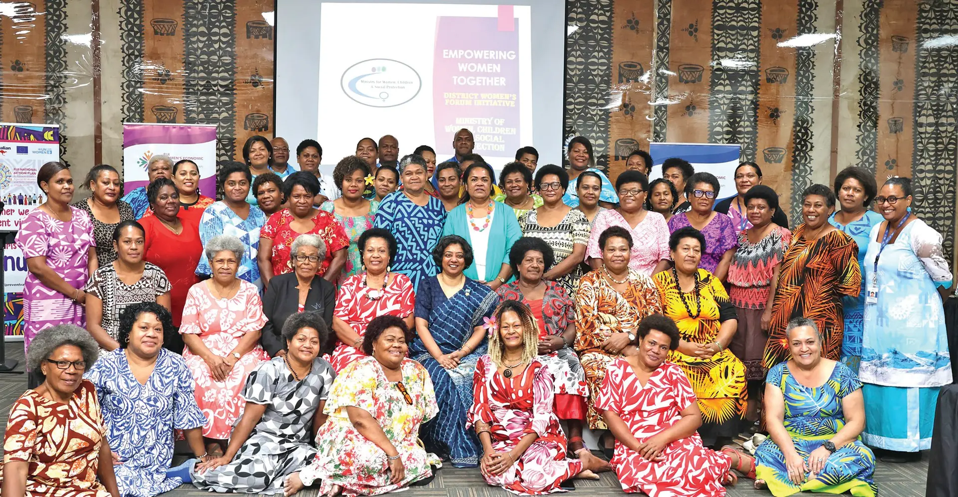 Protection Sashi Kiran (sitting fifth from left second row), with participants during the lauching of Lami Women’s Forum on May 26, 2026. 