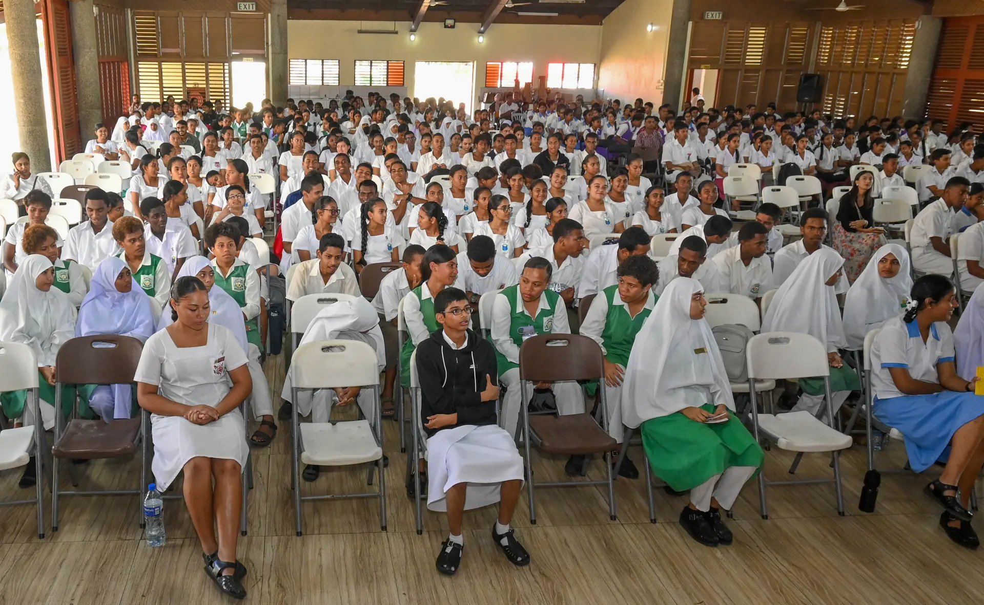 School students of west schools during the Global Handwashing Day 2026 at Girmit Centre in Lautoka. 