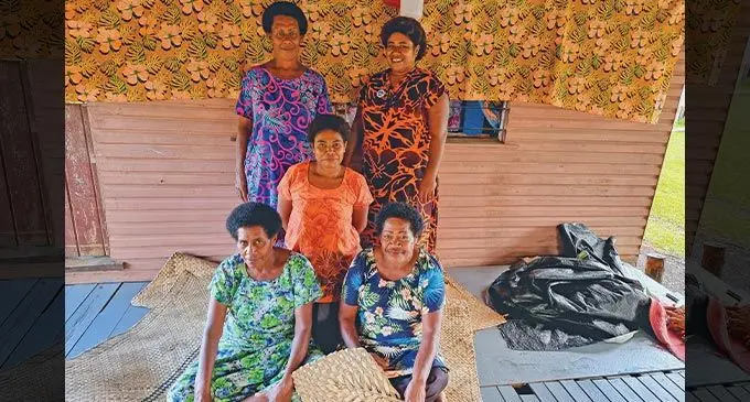   Namoli Cawacawa women’s group president, Seinimili Dovibua (sitting right), 60, at Nabukadogo Village in Macuata on December 7, 2022. Photo: Sampras Anand