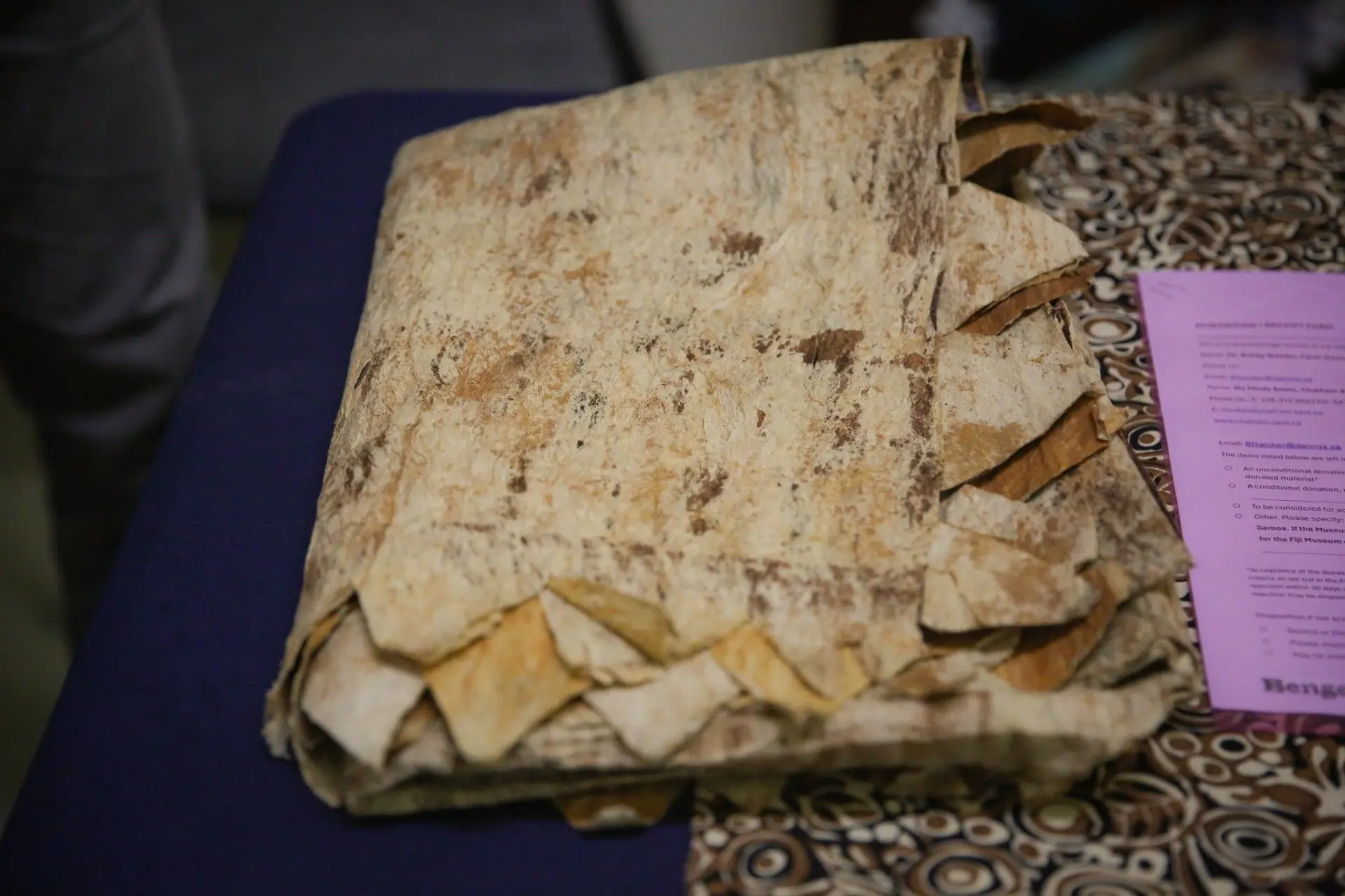 Historic Fijian masi returns home after 80 years in Canada