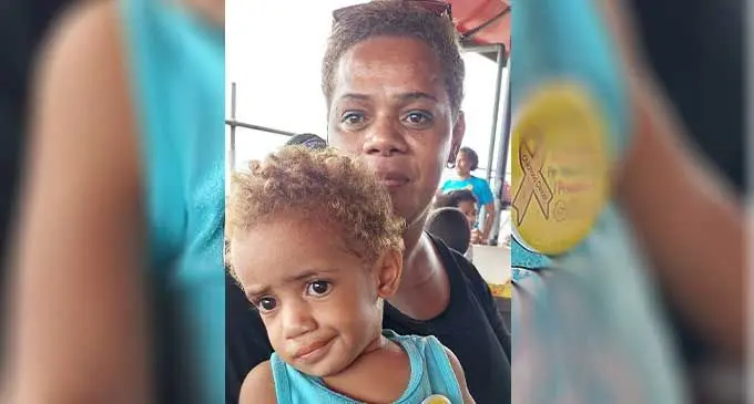 Elena Lewarerega with her daughter, Abigail Gaunavou at the Lautoka Golf Club on September 24, 2022. Photo: Nicolette Chambers