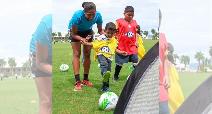 Mom N Pop League attracted children of all ages. Photo: Anushil Kumar