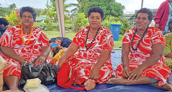 Daulako Mavoa (middle), with the women of Boitaci Village during the Vanuabalavu Expo. Photo: Laiseana Nasiga