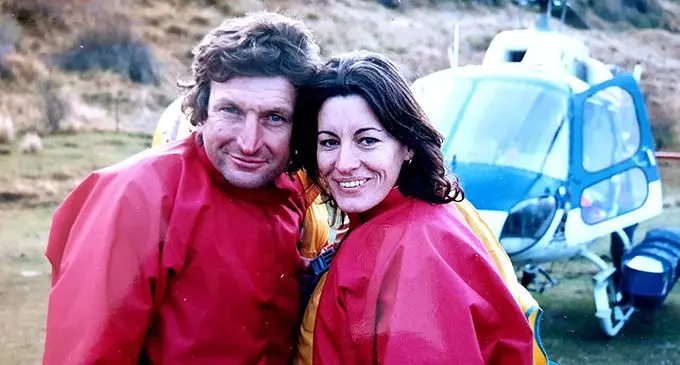 From left: Gilbert Parker and Sonia Buckley in happier times.