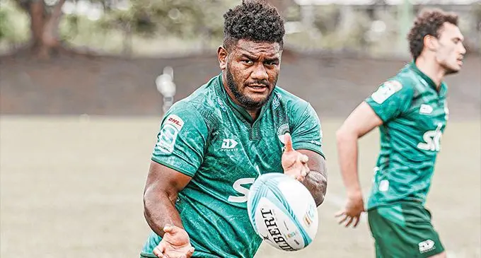 Moana Pasifika winger Timoci Tavatavanawai during training at Prince Charles Park, Nadi, on May 25, 2023. Photo: Moana Pasifika
