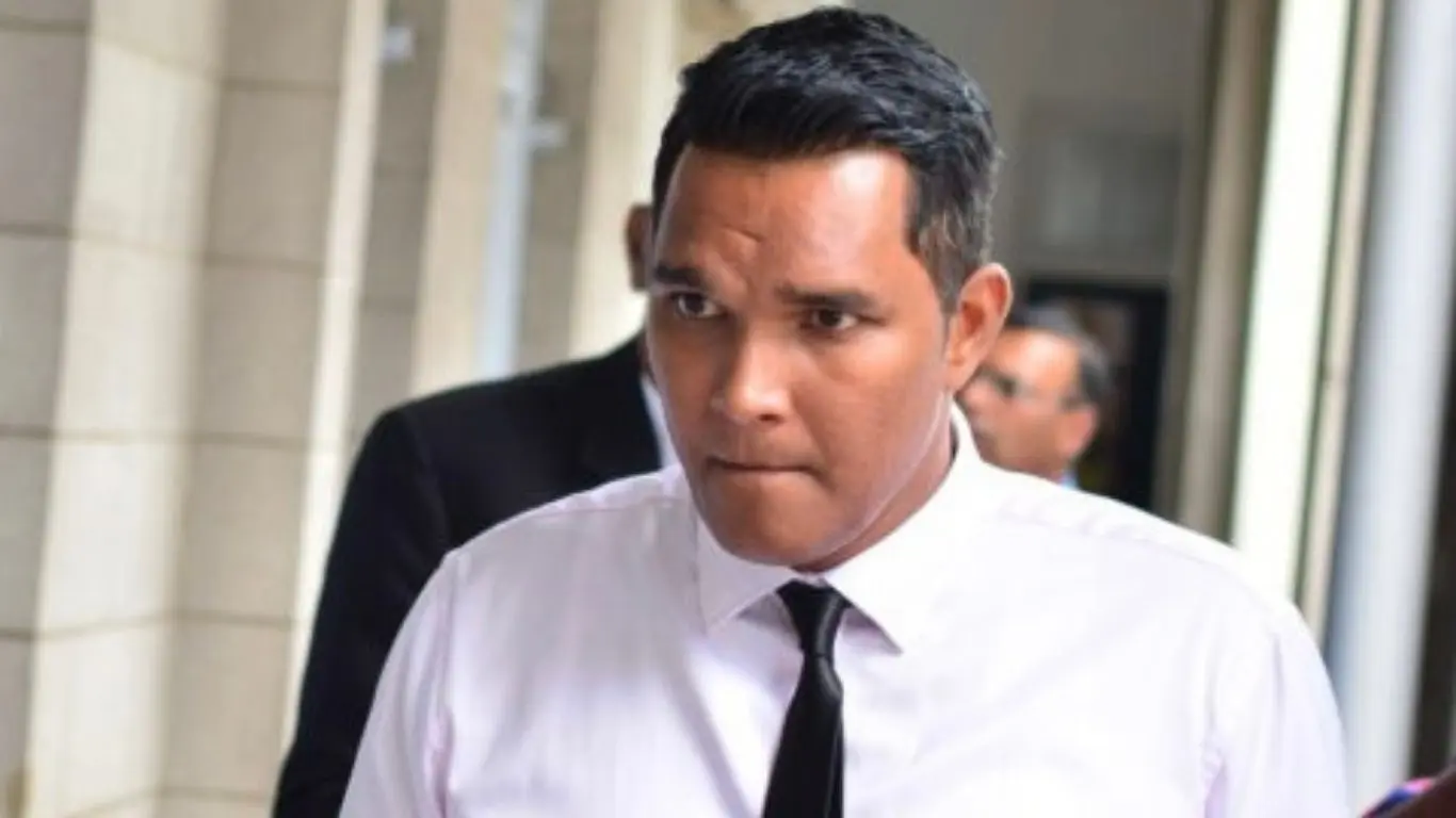Rajneel Rakesh Kumar outside the Magistrates Court in Suva.