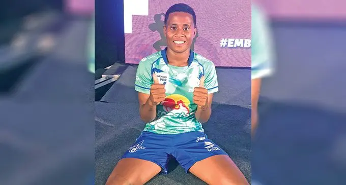 Rooster Chicken Fijiana Drua halfback Evivi Senikararivi all set to play in the Super W title defence. The Fijiana Drua faces Brumbies in the opening round next Saturday, March 25, at Prince Charles Park in Nadi. Photo: Sereana Salalo