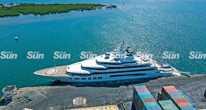 Amadea at the Port of Lautoka. Photo: Leon Lord