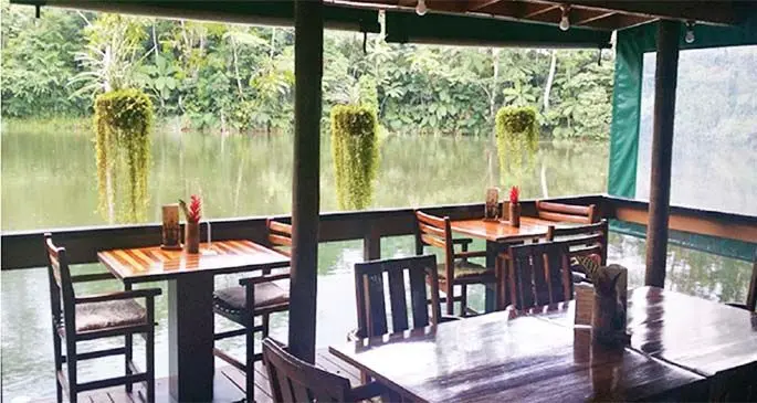 The dining area at Colo-i-Suva Rainforest Eco Resort is located on Princes Road, Colo-i-Suva.