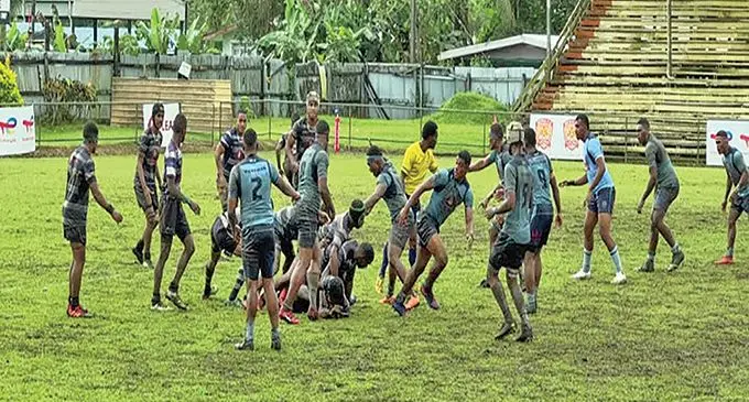 Action from the Eastern Zone Vodafone Deans Under-18 semifinals between Lelean Memorial School and Queen Victoria School at Ratu Cakobau Park, Nausori on September 3, 2022. Photo: Supplied