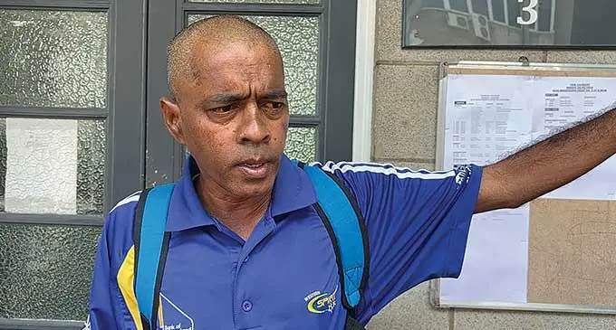 Kishore Kumar outside the Suva Magistrate’s Court on February 26, 2024. Photo: Beranadeta Nagatalevu