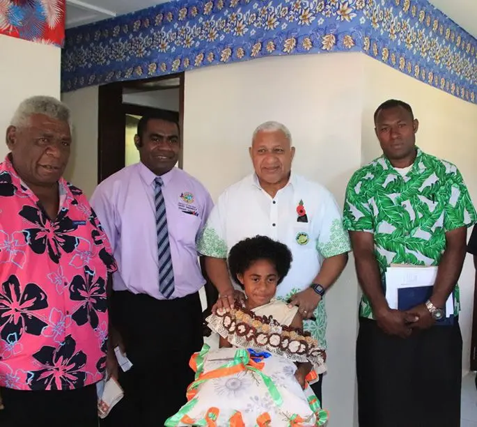 Prime Minister Voreqe Bainimarama inside the new teachers quarters on October 31, 2019. Photo: DEPTFO News