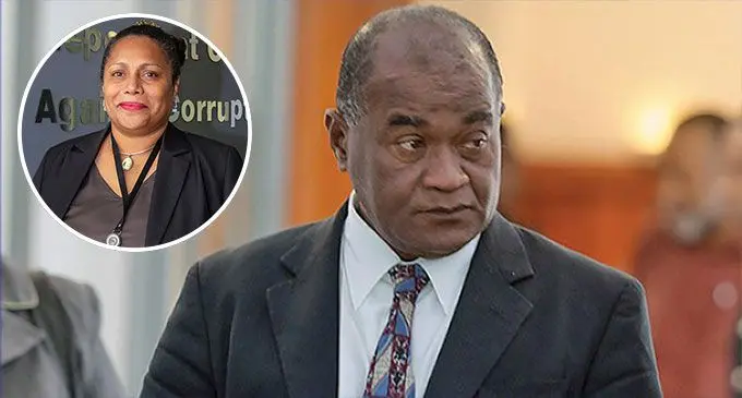 Niko Nawaikula. Inset: Fiji Independent Commission Against Corruption (FICAC) Commissioner Barbara Malimali.
