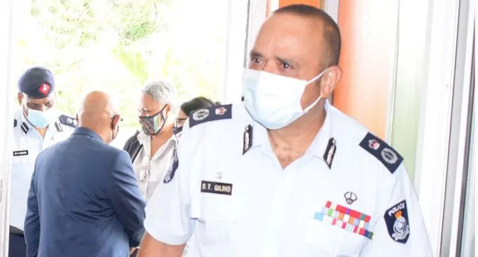 Commissioner of Police, Brigadier-General Sitiveni Qiliho at Land Transport Authority headquarters at Valelevu, Nasinu on December 7, 2021.  Photo: Ronald Kumar