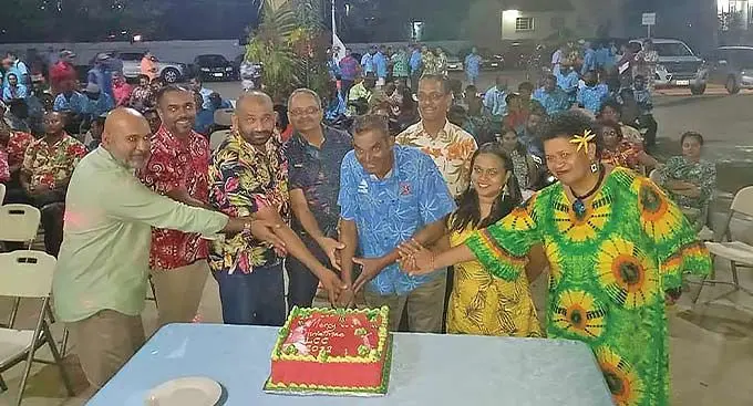 The Lautoka City Council management and employees at the awards night at the Churchill Park in Lautoka. Photo: Lautoka City Council