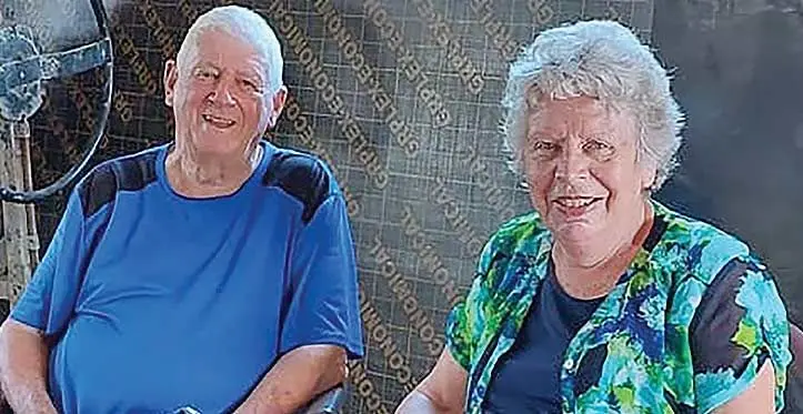 Ashley Crampton and his wife, Gillian. Photo: Mereleki Nai