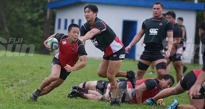 Junior Japan during their training run at Bidesi Park, Suva on March 12, 2020. They face the Swire Shipping Fijian Warriors tomorrow to decide the 2020 World Rugby Pacific Challenge winners. Photo: Ronald Kumar