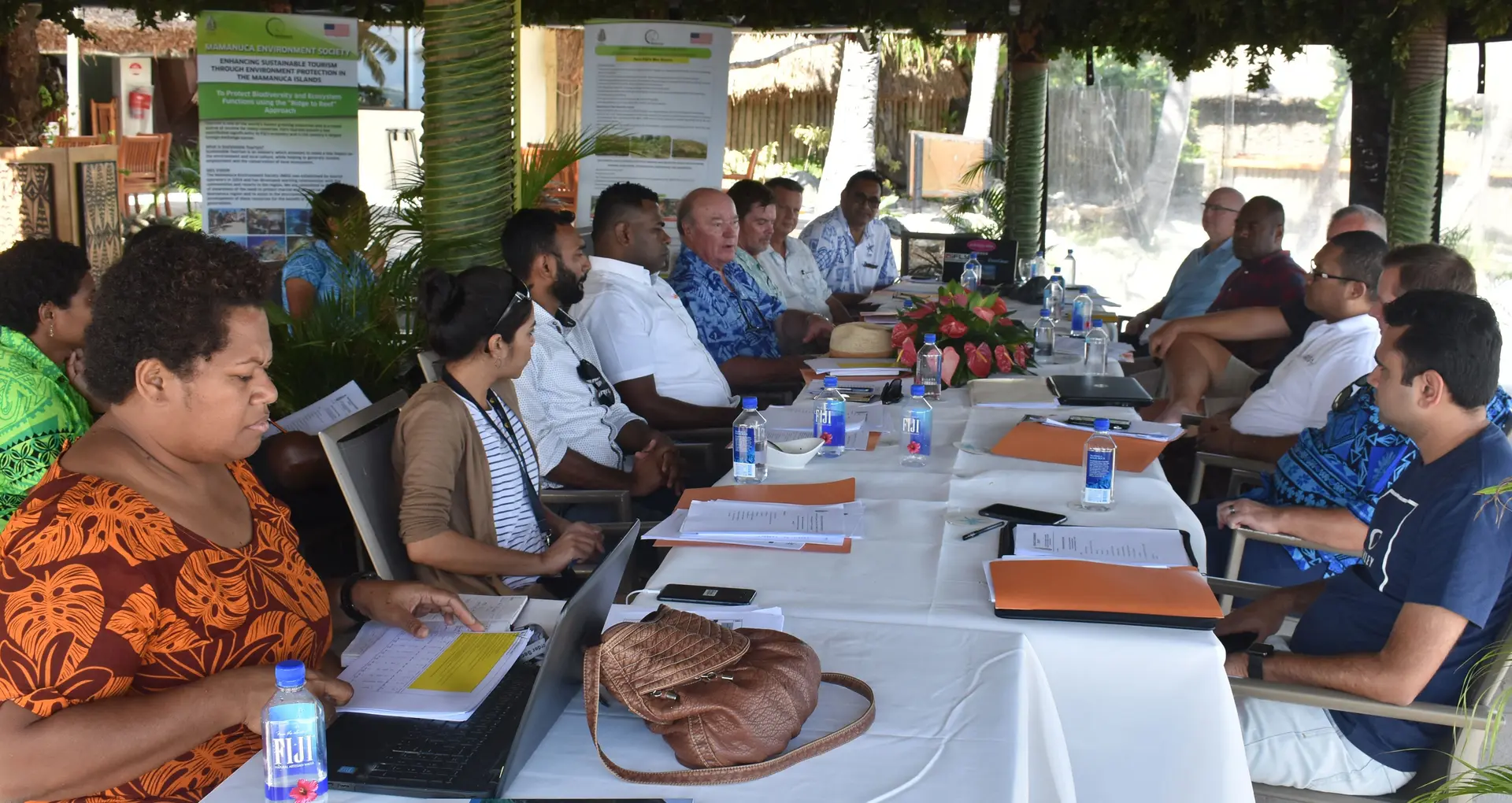During the Mamanuca Environment Society annual general meeting held at the Castaway Island Resort.