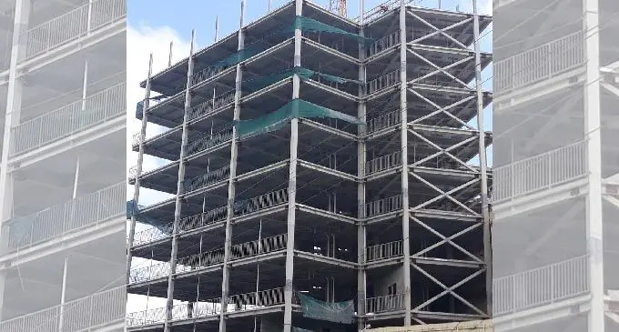 Expansion work at Yue Lai Hotel.