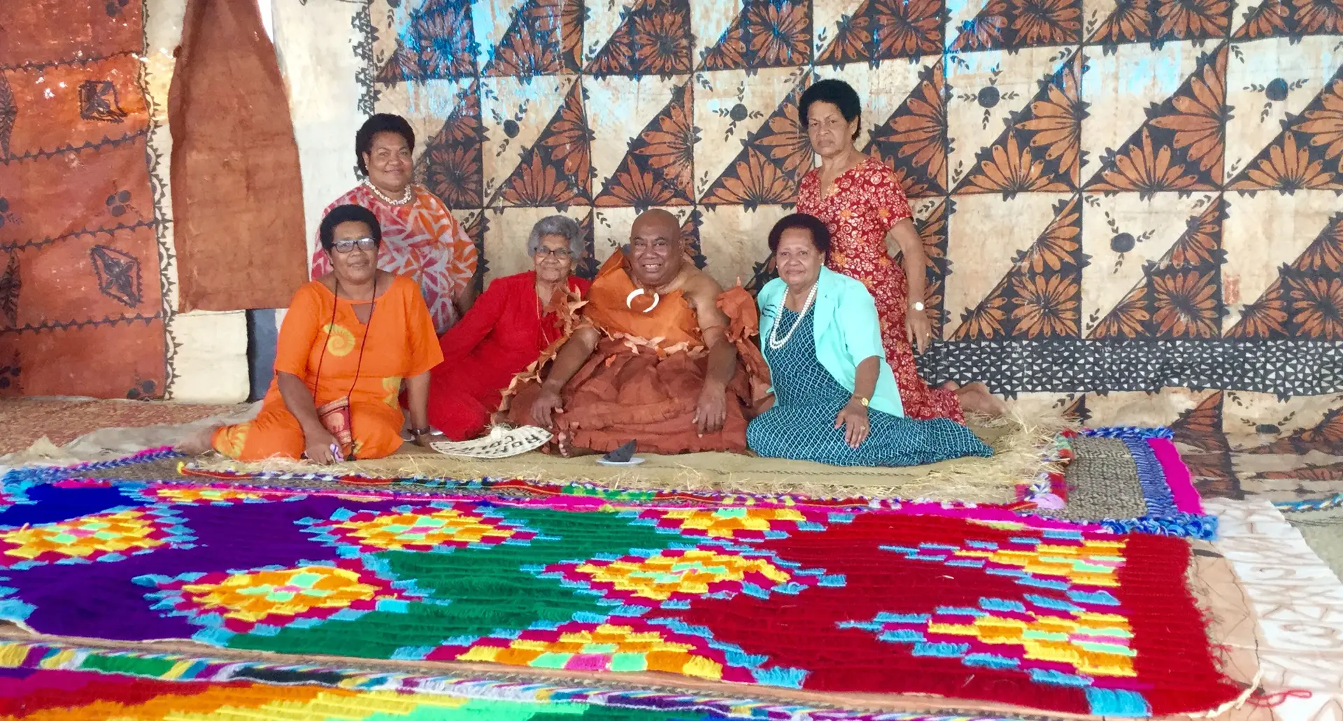 The newly installed Turaga Na Rokotuicolo Ratu Apenisa Kalokalo Sere Loki with family members after his traditional installation at Tamavua Village on December 11, 2020. Photo: Inoke Rabonu 