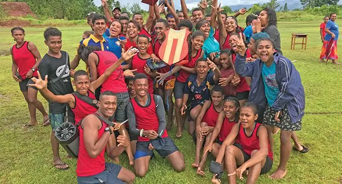 Seaqaqa Central College students after winning the Macuata Zone Two at Labasa Muslim College on March 15, 2019. Photo: Shratika Naidu